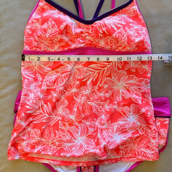 Athleta Coral Pink Floral Tankini Set - Picture 13 of 13